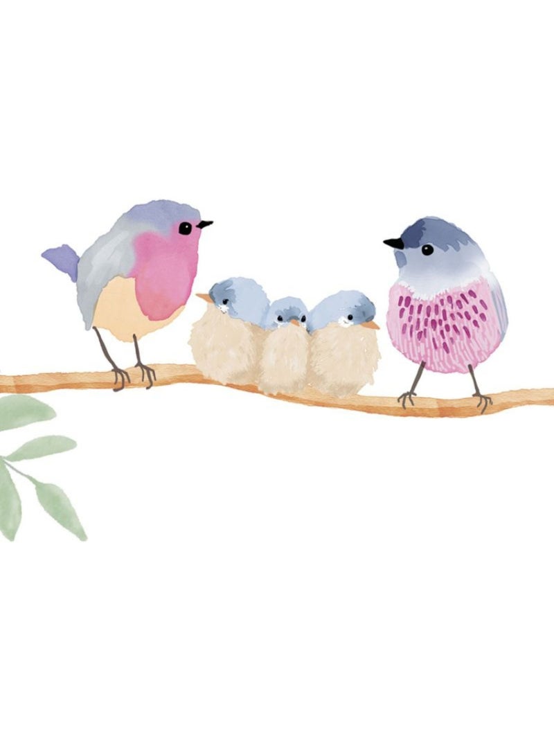 Mimi'lou - stickers easy oiseaux Multicolore - Kiabi
