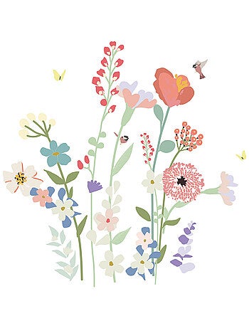 Mimi'lou - Stickers géants Fleurs de champs
