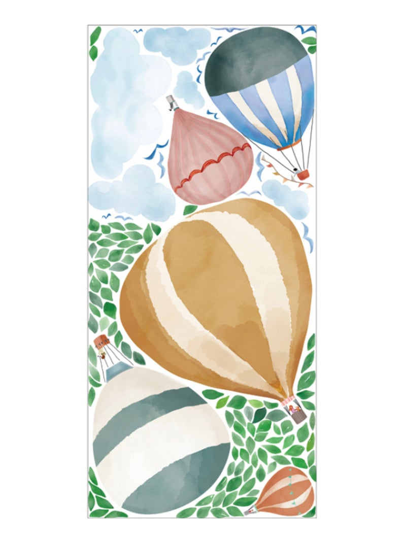 Mimi'lou - Stickers géants Montgolfière aquarelle Multicolore - Kiabi