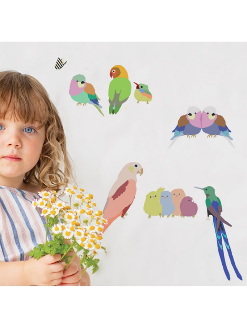 Mimi'lou - sticket just a touch with the birds Multicolore - Kiabi