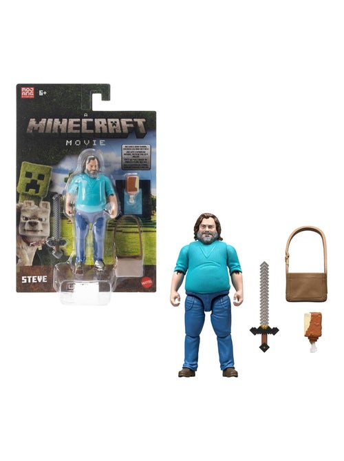 Minecraft - Figurine articulée Steve - Kiabi