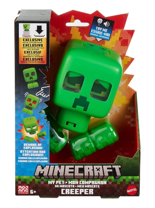 Minecraft - Figurine Creeper, mon animal de compagnie - Kiabi
