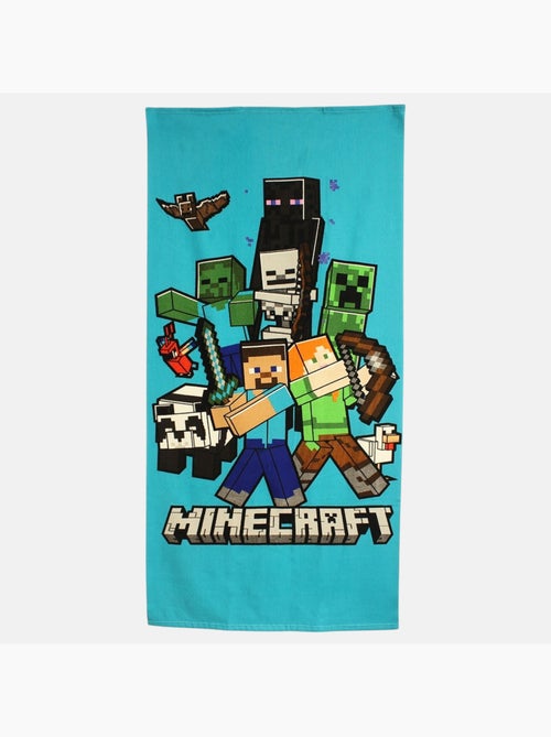 Minecraft - serviette de plage imprimée grand format - Kiabi