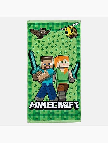 Minecraft - Serviette de plage motif et personnages