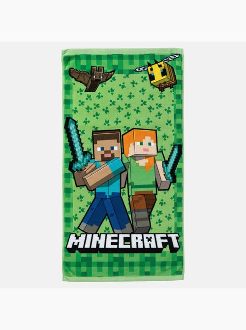 Minecraft - Serviette de plage motif et personnages - Kiabi
