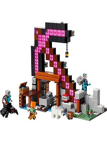 Minecraft La mine en forme de pioche