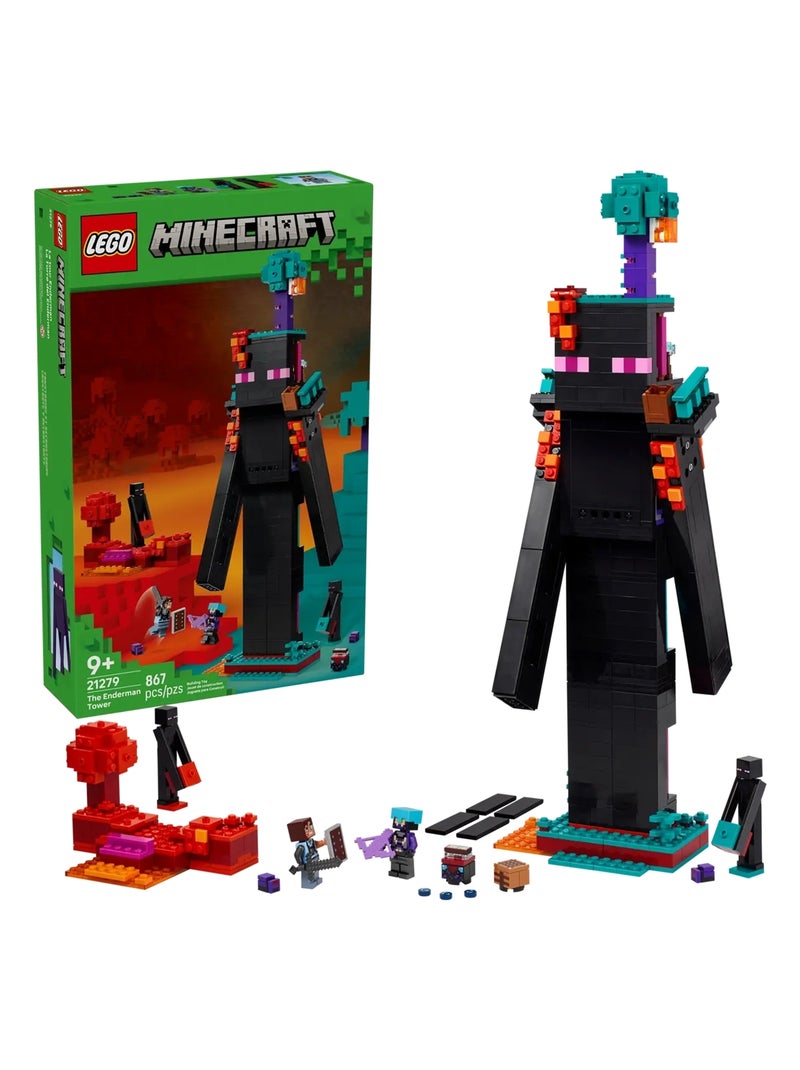 Minecraft La tour de l'Enderman Multicolore - Kiabi