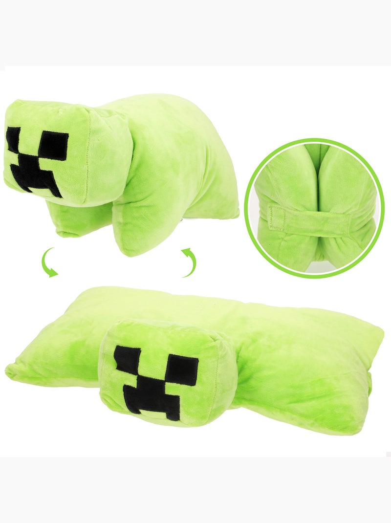 Minecraft peluche 2 en 1 douce et veloutée Vert - Kiabi