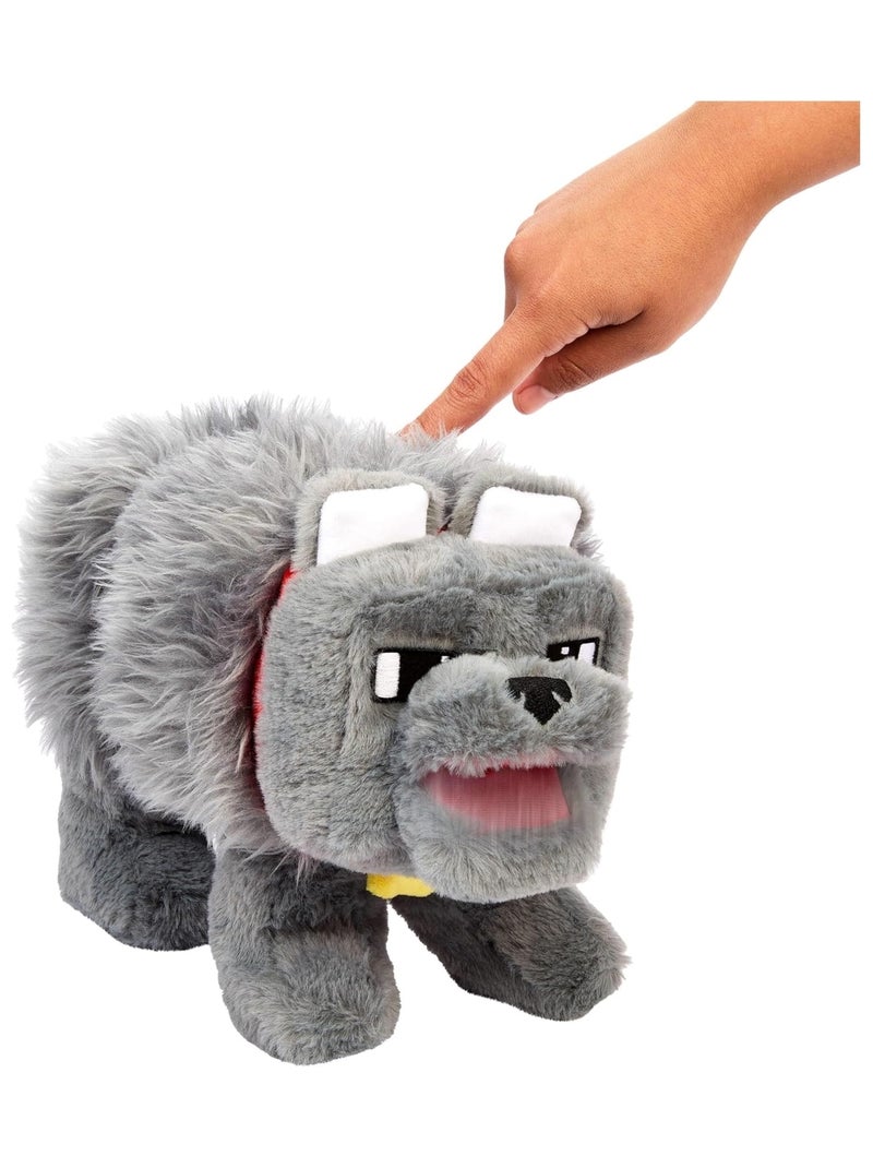 Minekraft - Dennis peluche interactive Gris - Kiabi