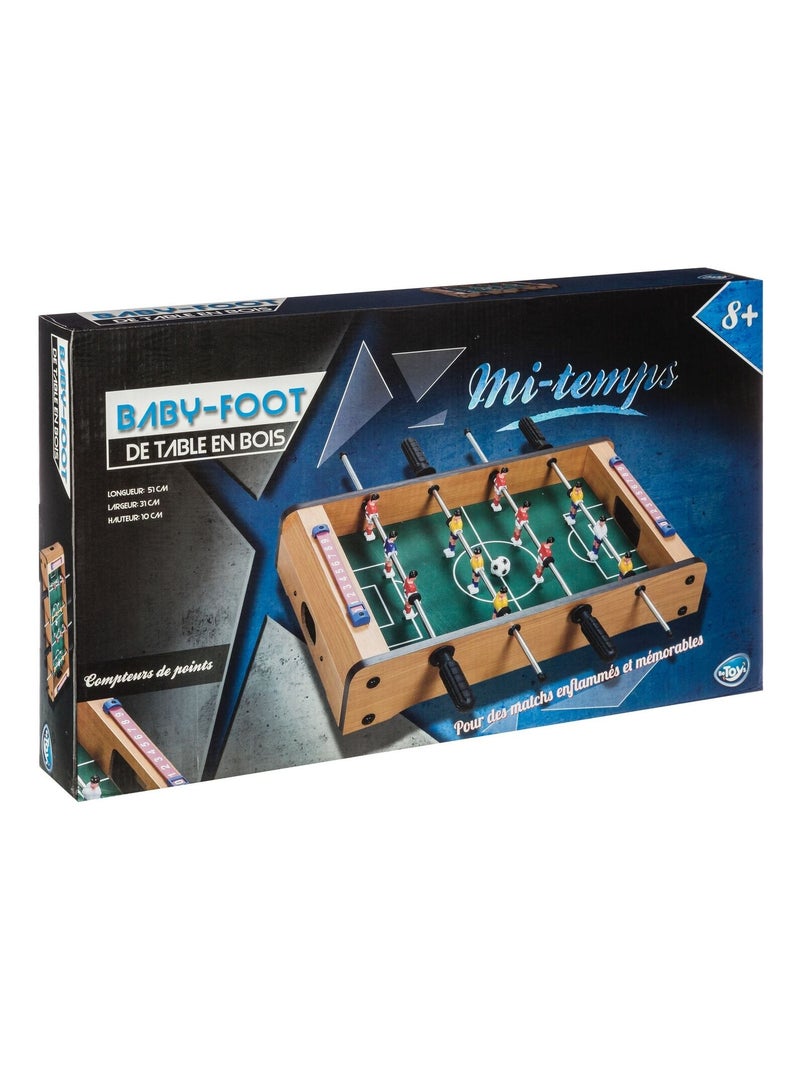 Mini babyfoot de table en bois ADAM Marron - Kiabi