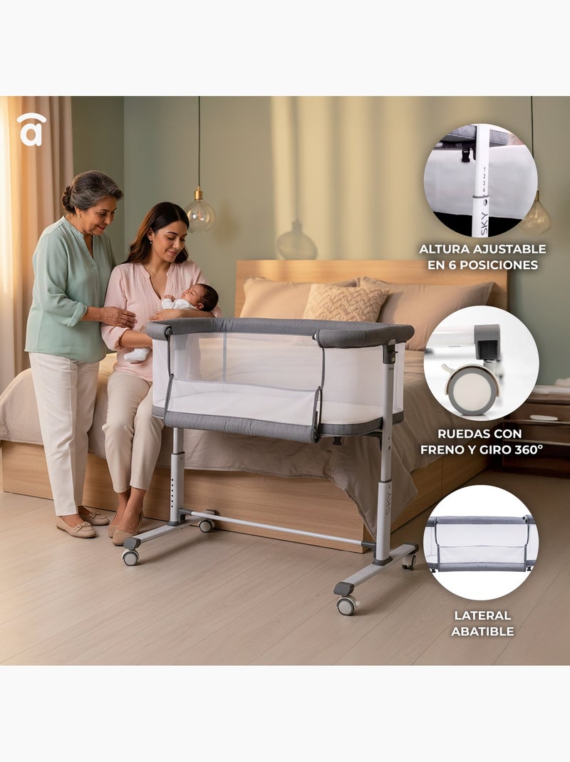 Mini berceau cododo Sky Asalvo Gris - Kiabi
