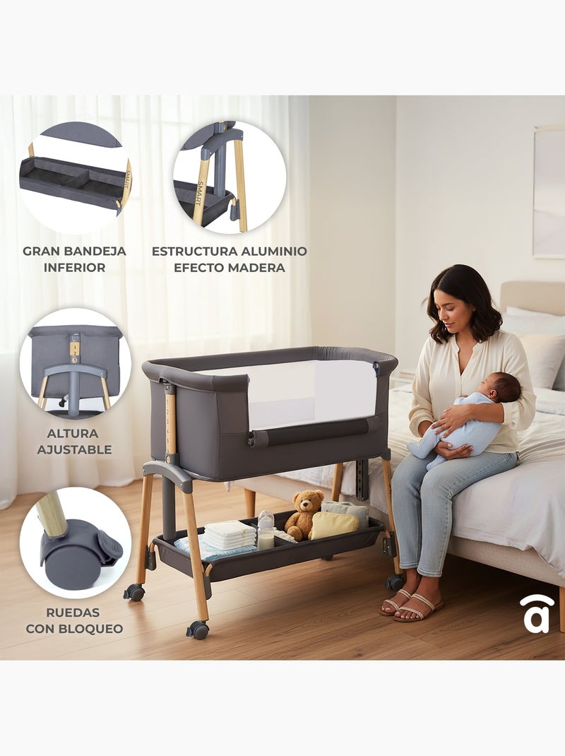 Mini berceau cododo Smart Gris - Kiabi