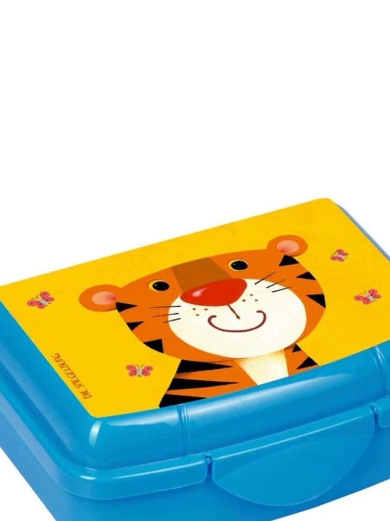 Mini Boîte à déjeuner motif Tigre - Bleu N/A - Kiabi