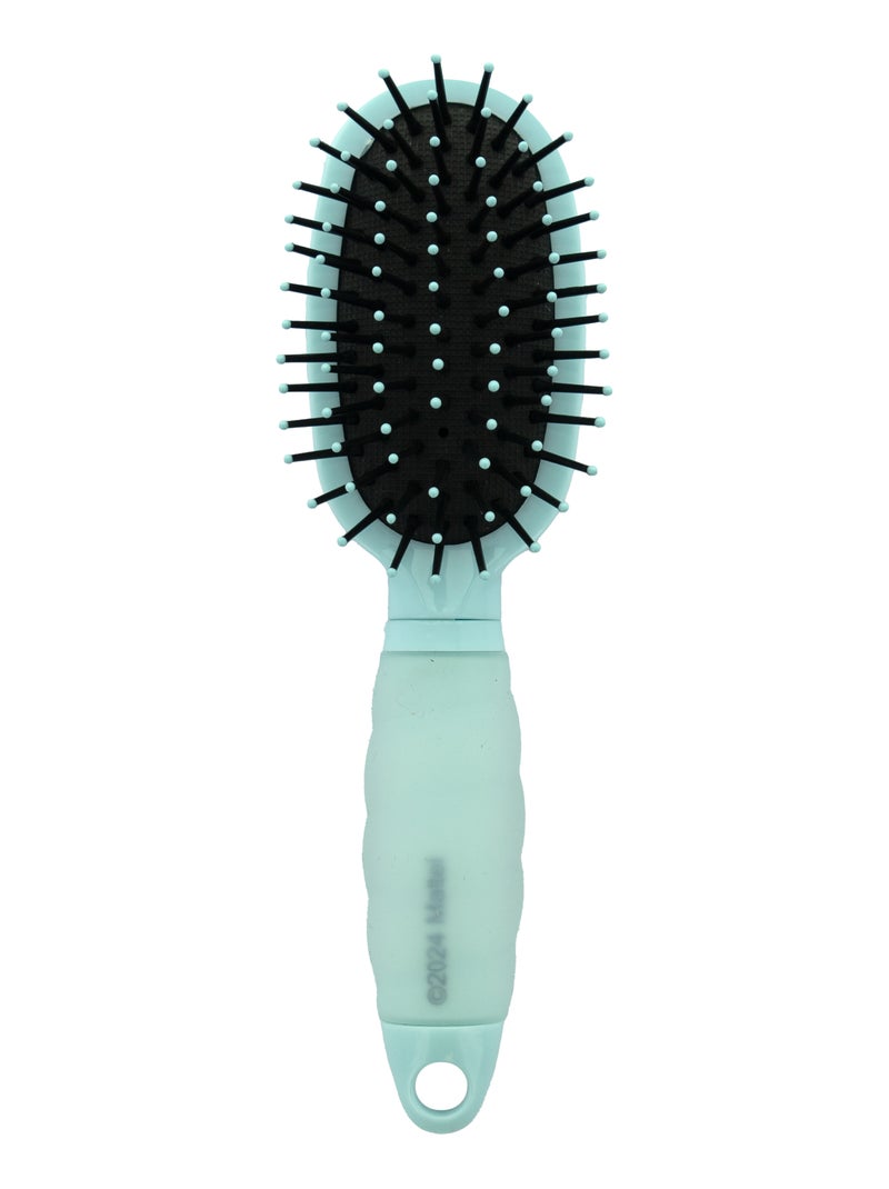 Mini Brosse à Cheveux Démêlante - Barbie - Manche en Gel Ergonomique - Tous Types de Cheveux Bleu - Kiabi
