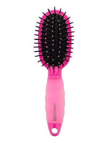 Mini Brosse à Cheveux Démêlante - Barbie - Manche en Gel Ergonomique - Tous Types de Cheveux