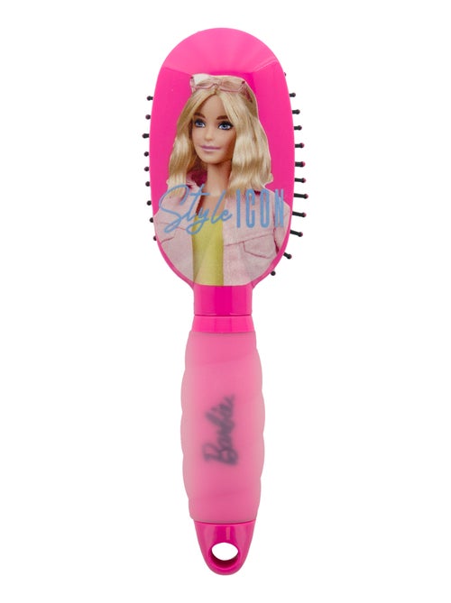 Mini Brosse à Cheveux Démêlante - Barbie - Manche en Gel Ergonomique - Tous Types de Cheveux - Kiabi