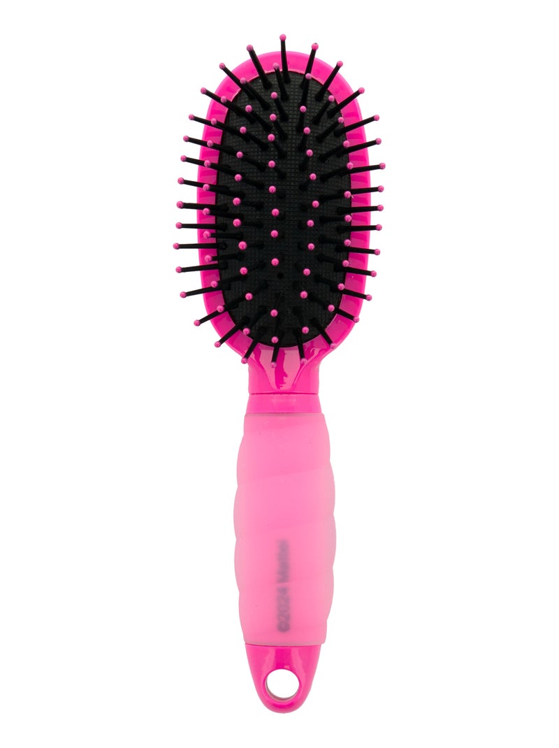 Mini Brosse à Cheveux Démêlante - Barbie - Manche en Gel Ergonomique - Tous Types de Cheveux Rose - Kiabi