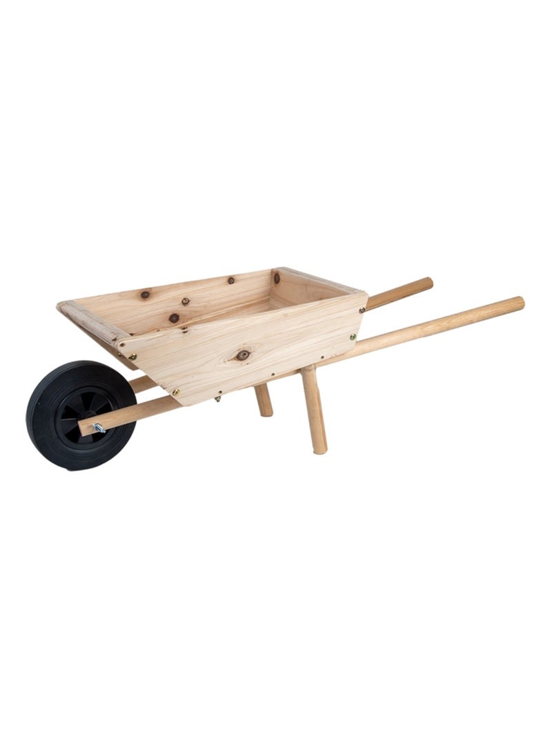 Mini brouette en bois Beige - Kiabi