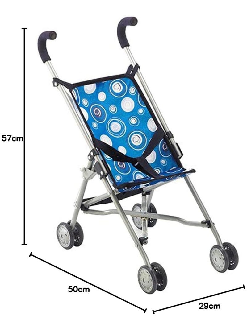 Mini buggy Roma Design bleu avec motifs pour poupée Bleu - Kiabi
