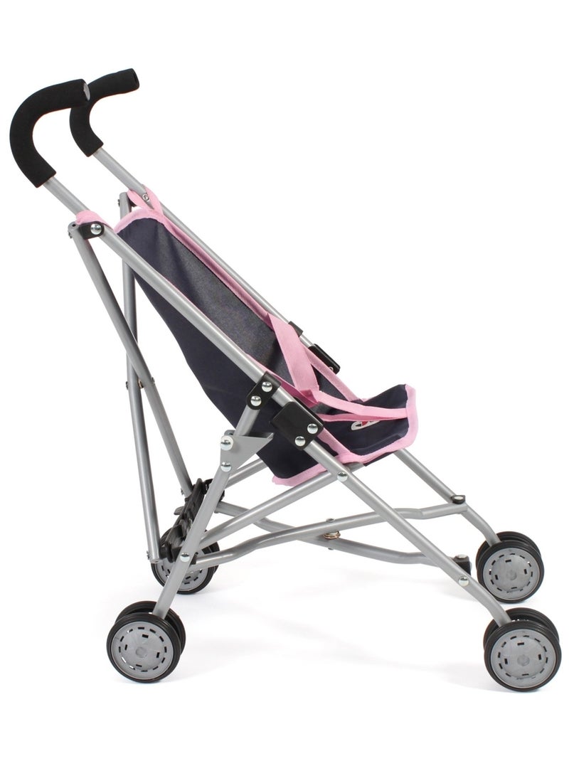 Mini-Buggy ROMA gris mélange bleu marine pour poupée Gris Rose - Kiabi