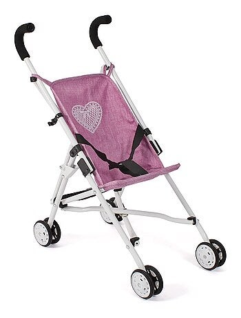 Mini-Buggy ROMA jean rose pour poupée