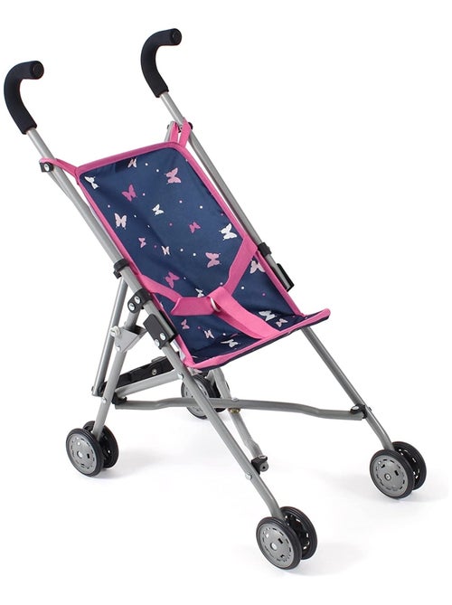 Mini-Buggy ROMA Papillons rose bleu pour poupée - Kiabi