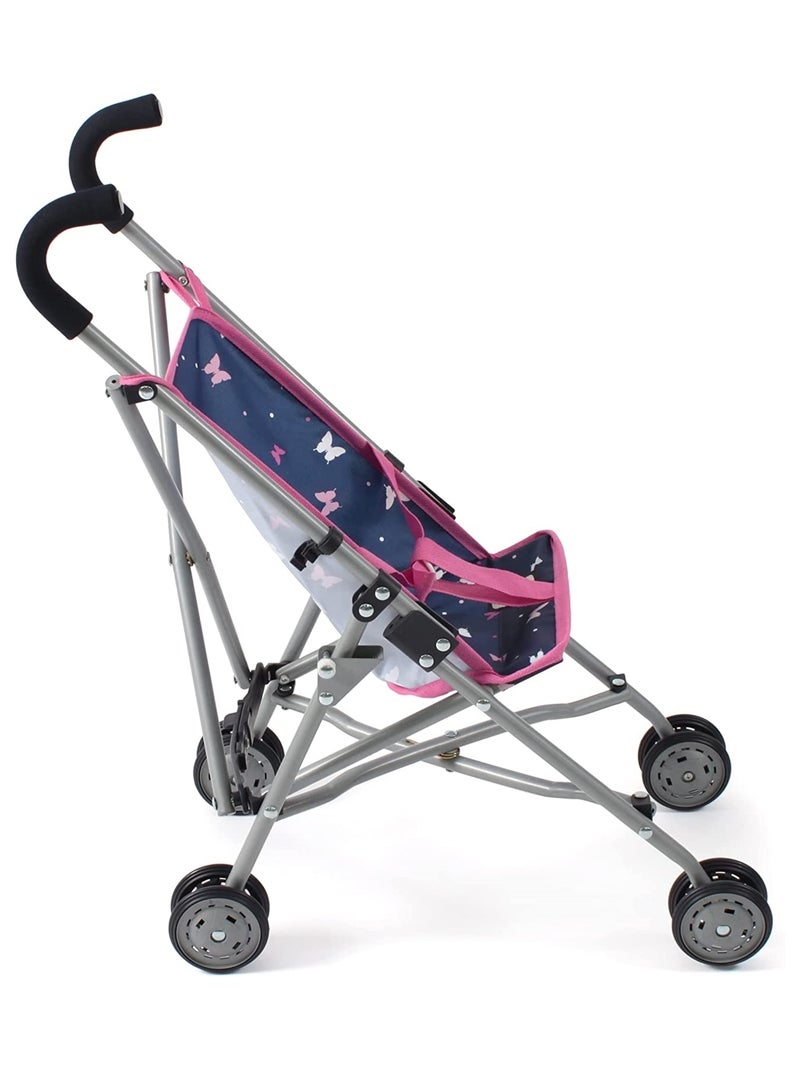Mini-Buggy ROMA Papillons rose bleu pour poupée Bleu Rose - Kiabi