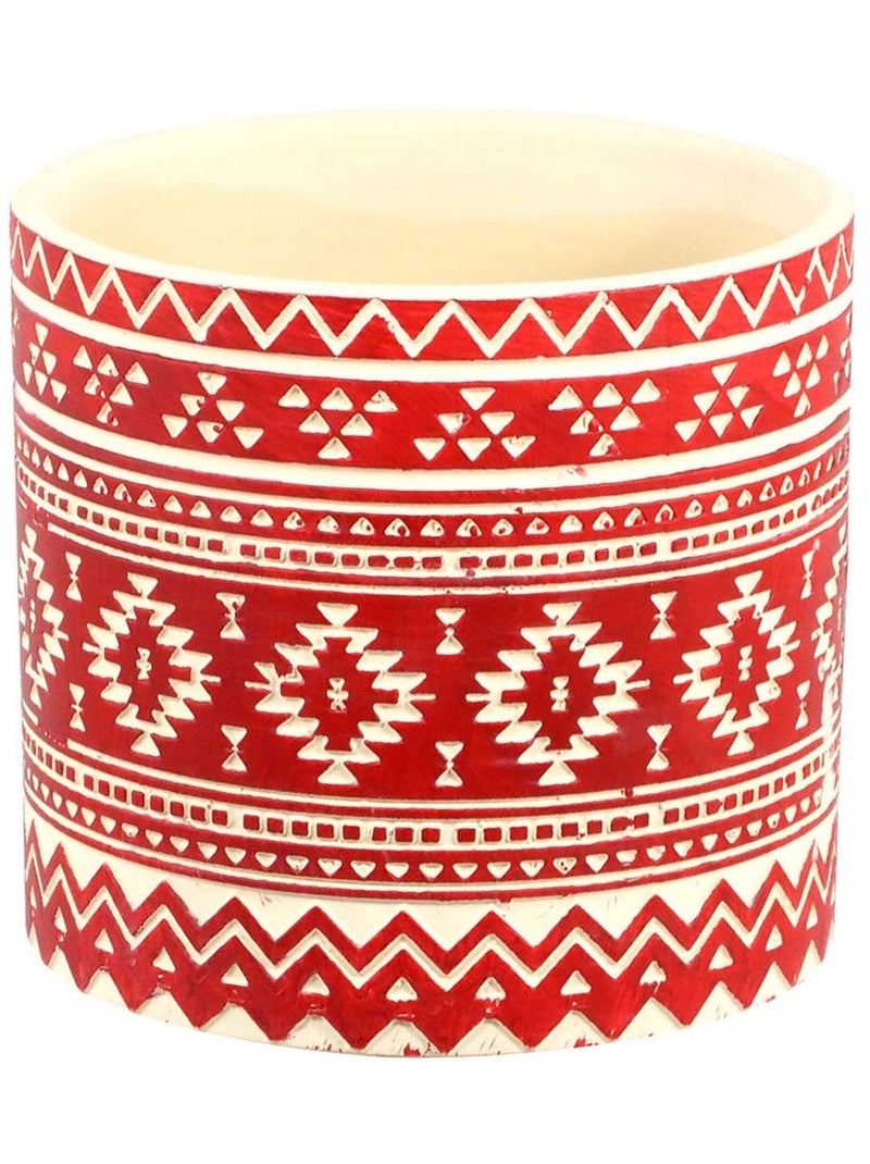 Mini Cache pot Mexi en céramique Rouge - Kiabi