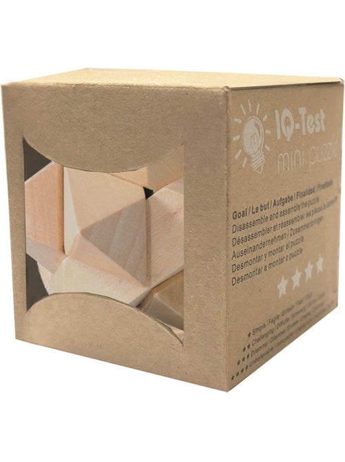 Mini casse-tête en bois etoile - Kiabi