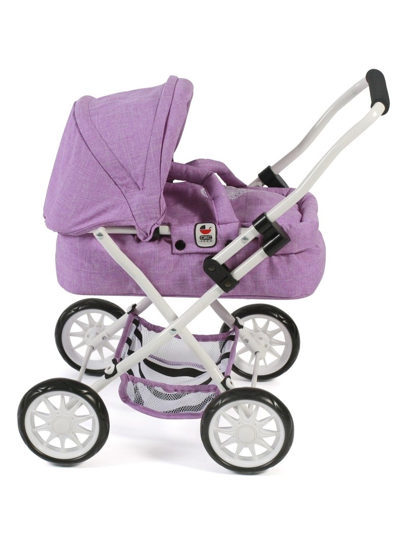 Mini chariot à câlins SMARTY, lila pour poupée Violet - Kiabi