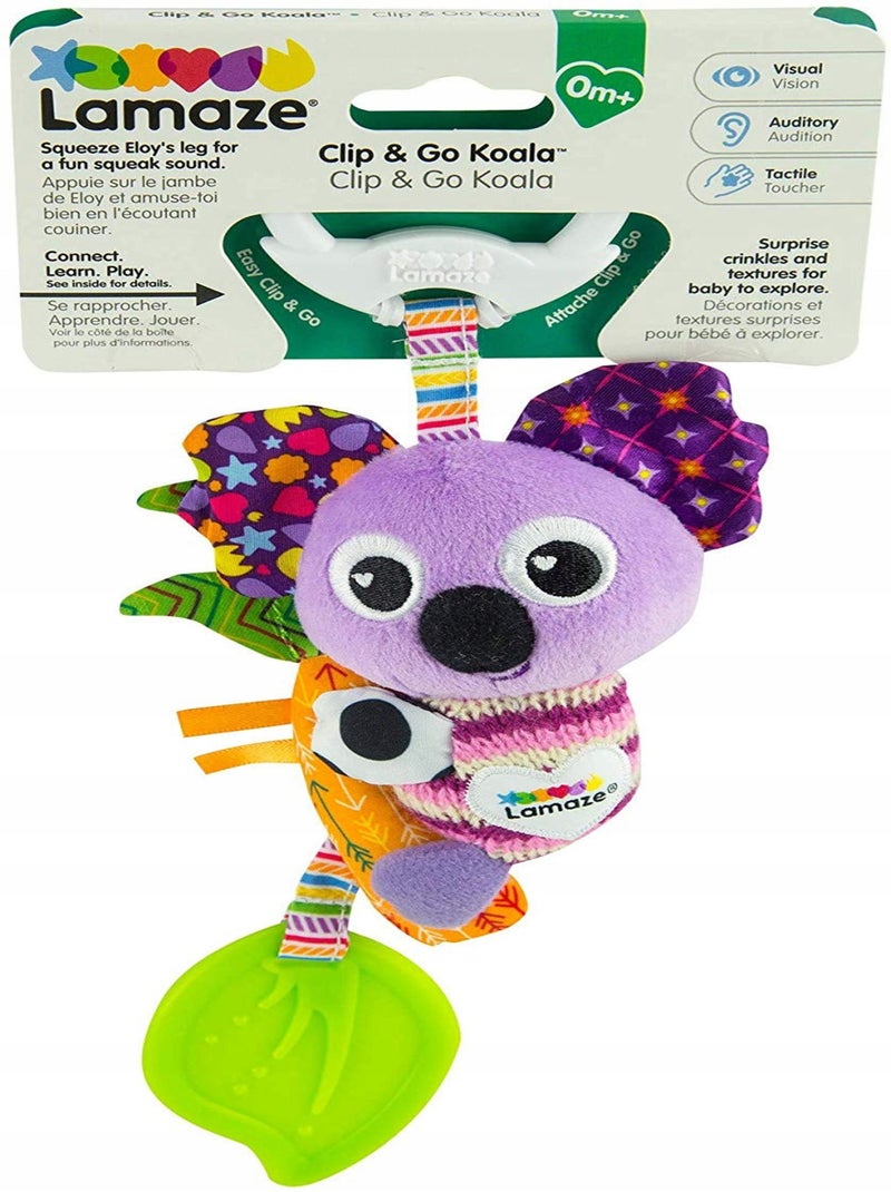 Mini Clip And Go Koala - Lamaze Multicolore - Kiabi