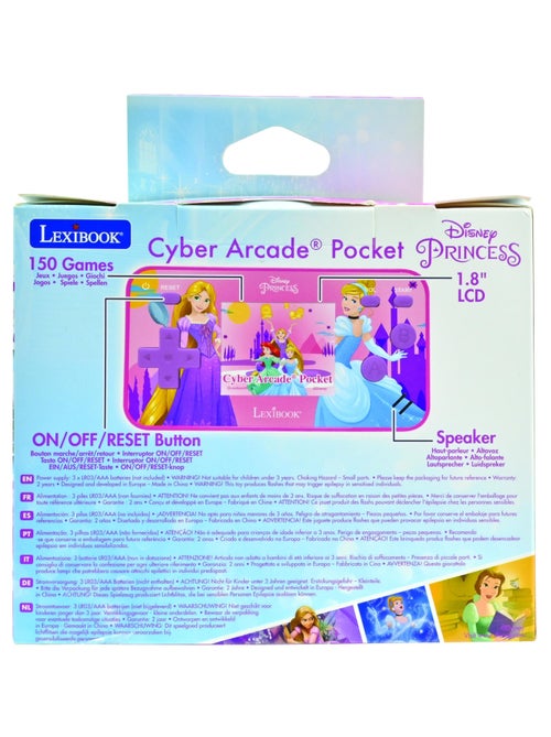 Mini Console de jeux portable couleur Disney Princesse Cyber Arcade Pocket - Kiabi