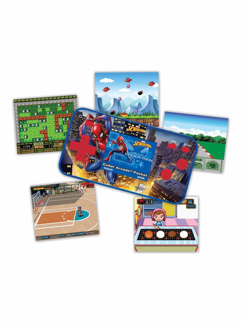 Mini Console de jeux portable couleur Spiderman Cyber Arcade Pocket Bleu - Kiabi
