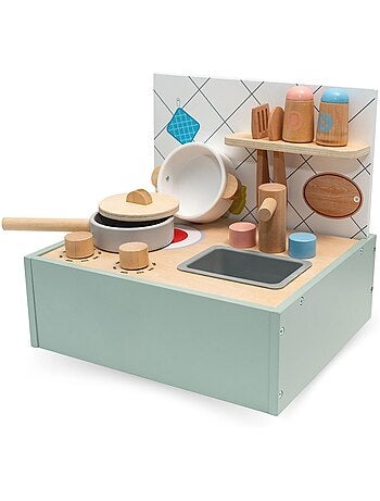 Mini cuisine bois pliable enfant cuisiniere portable accessoires mamabrum