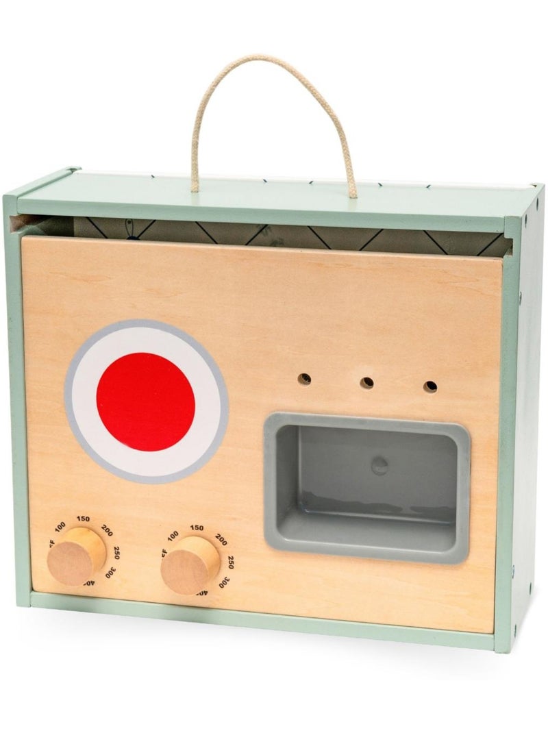 Mini cuisine bois pliable enfant cuisiniere portable accessoires mamabrum N/A - Kiabi