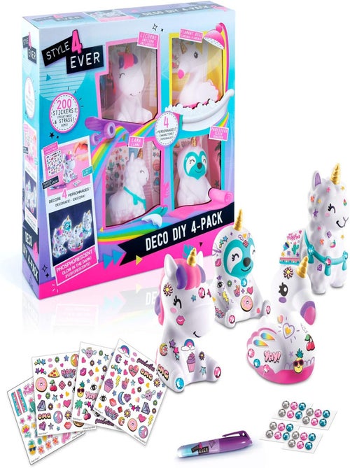 Mini Deco Diy - Mini-figurines à Décorer Et à Personnaliser Qui Brillent Dans Le Noir ! - Canal Toys - Kiabi