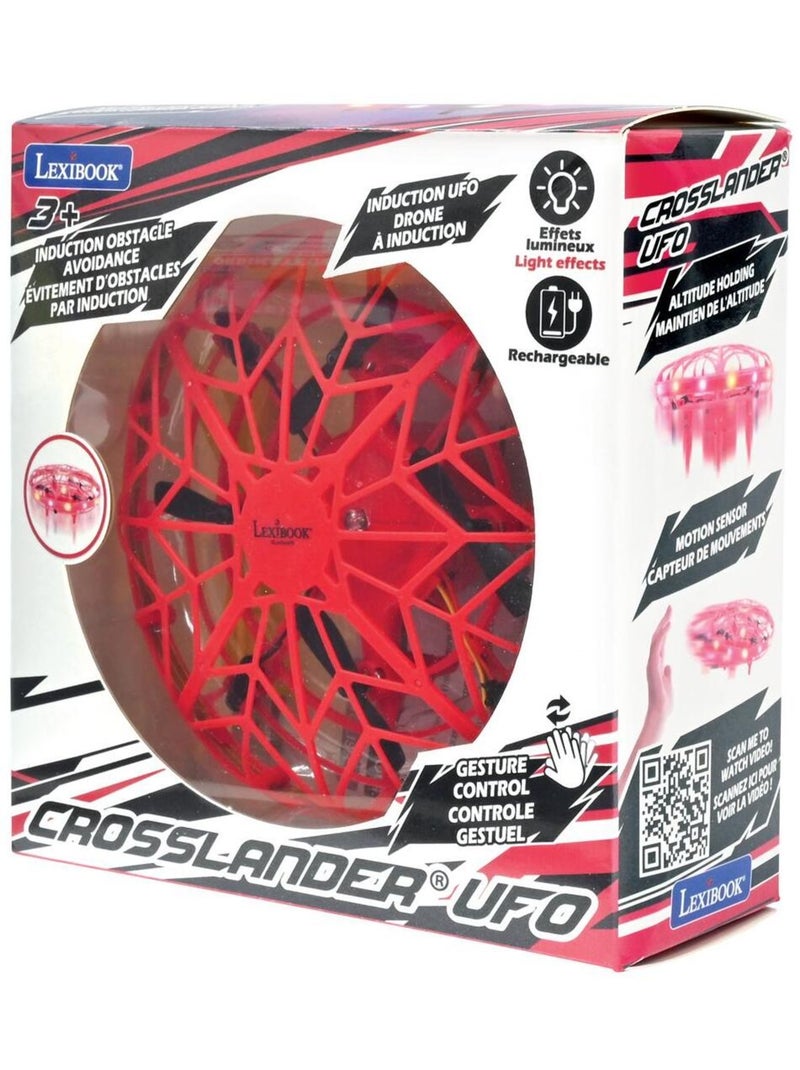 Mini drone à contrôle gestuel mains libres, Rechargeable Rouge - Kiabi