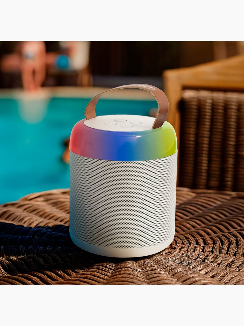 Mini enceinte sans fil 80w avec microphone et lumières bontempi N/A - Kiabi