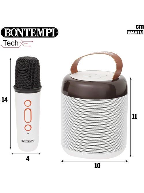 Mini enceinte sans fil 80w avec microphone et lumières bontempi - Kiabi Mini enceinte sans fil 80w avec microphone et lumières bontempi - Kiabi