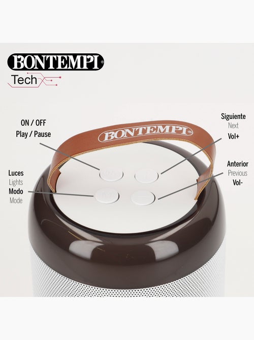Mini enceinte sans fil 80w avec microphone et lumières bontempi - Kiabi Mini enceinte sans fil 80w avec microphone et lumières bontempi - Kiabi