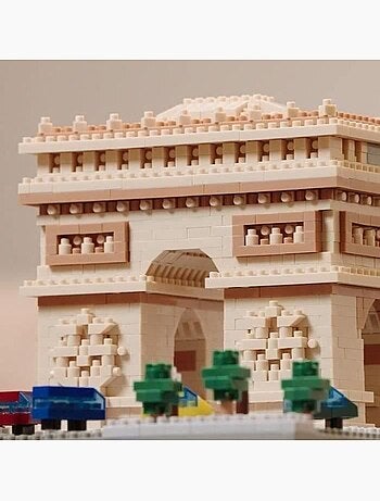 Mini-figurine en briques - bandai - nanoblock - arc de triomphe deluxe - 1560 pcs