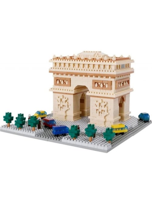 Mini-figurine en briques - bandai - nanoblock - arc de triomphe deluxe - 1560 pcs - Kiabi
