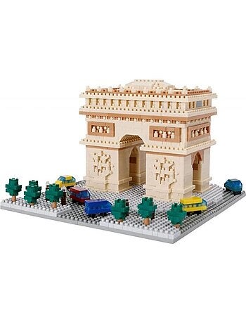Mini-figurine en briques - bandai - nanoblock - arc de triomphe deluxe - 1560 pcs