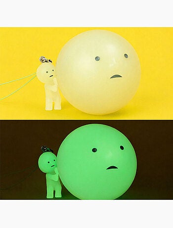 Mini figurine surprise porte-clé phosphorescente