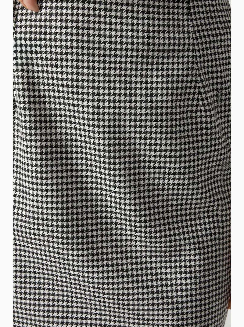 Mini-jupe à carreaux taille haute hiccup Multicolore - Kiabi