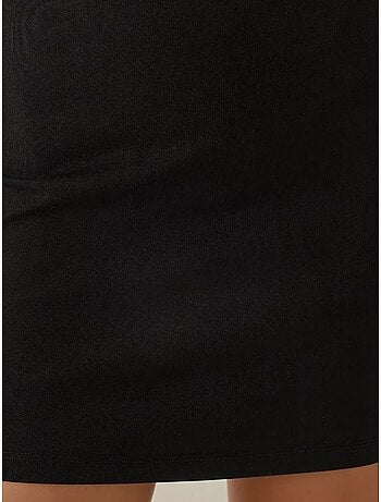 Mini-jupe ajustée taille haute
