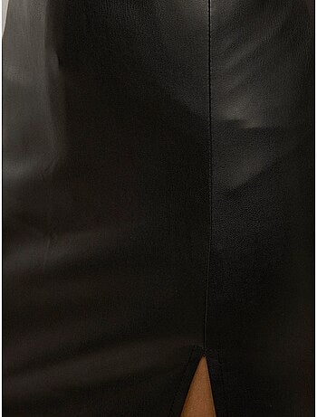 Mini-jupe aspect cuir