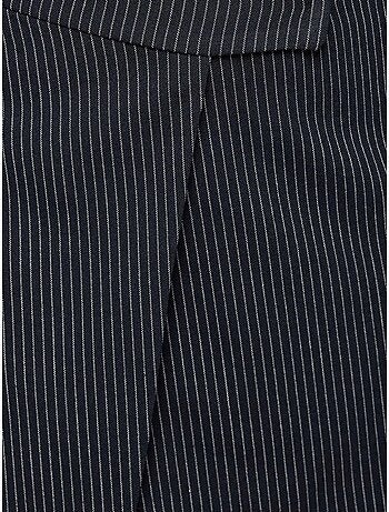 Mini-jupe asymétrique à rayures