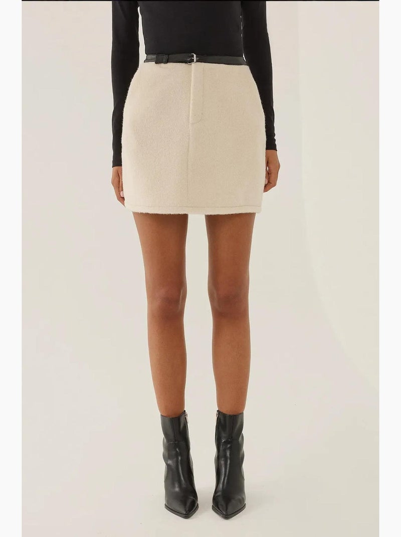 Mini-jupe ceinturée hiccup Beige naturel - Kiabi