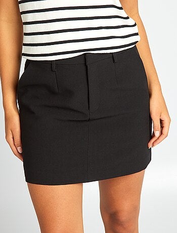 Jupe Droite Noire Electre Paris Vintage - Taille 38, Style Crayon, Coton
